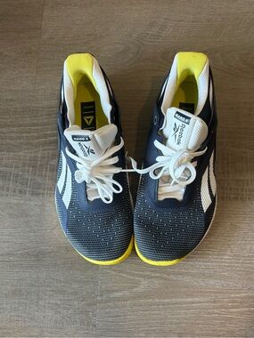Reebok Navy, White & Yellow Nano X Men's Training Sneakers
